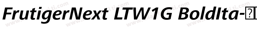 FrutigerNext LTW1G BoldIta字体转换